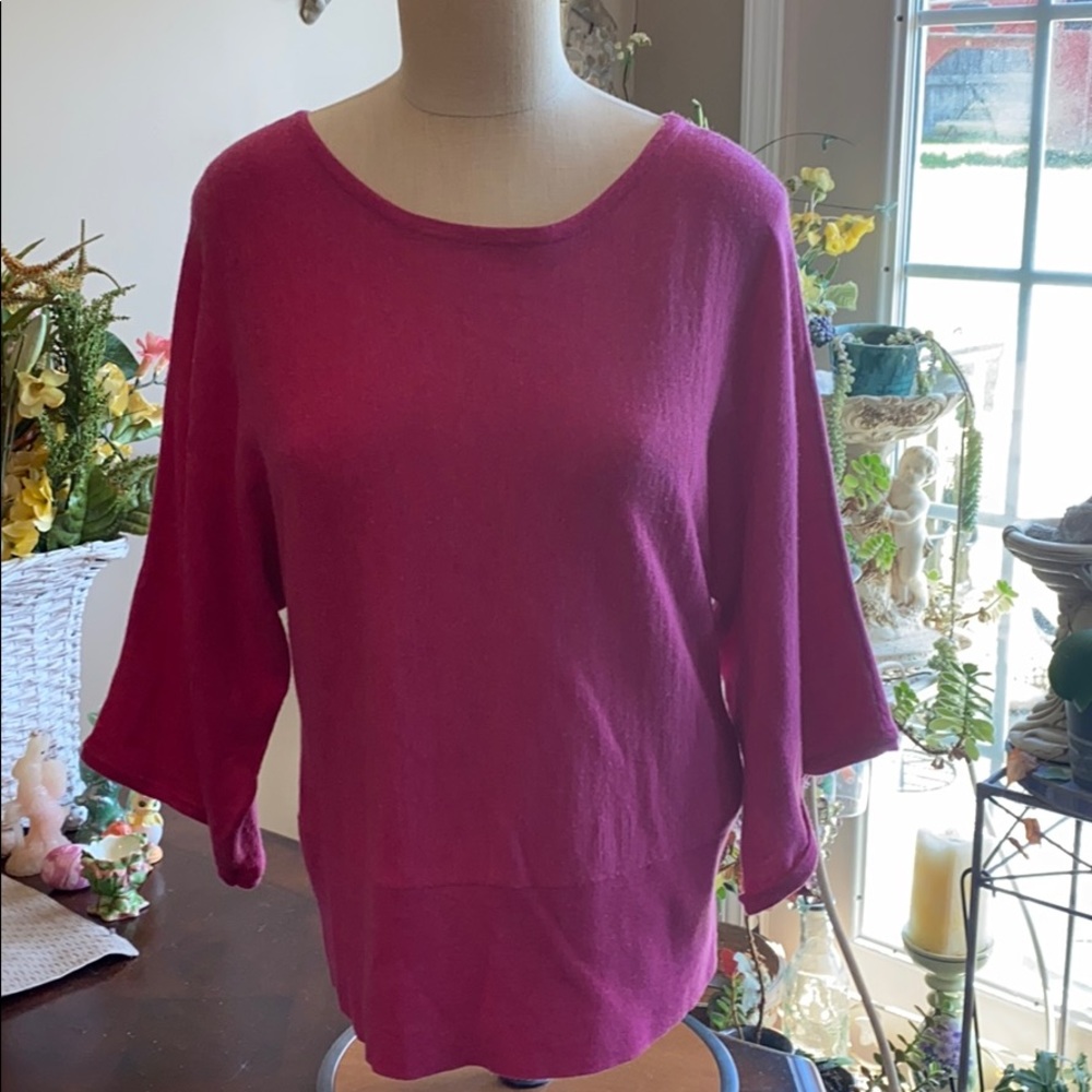 Talbots women’s size M merino wool pink top